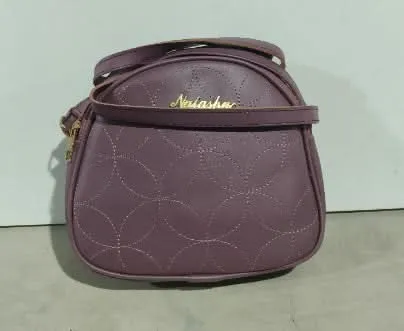 Elegant Purple Quilted Hand Bag with Crossbody for Women
