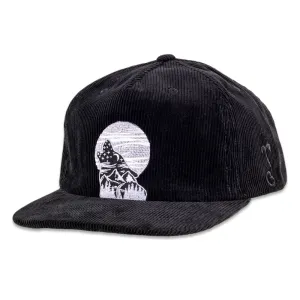 Equinox Howl Black Corduroy Zipperback Hat by Grassroots California