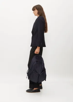 Exclusive Gabardine Backpack — Navy