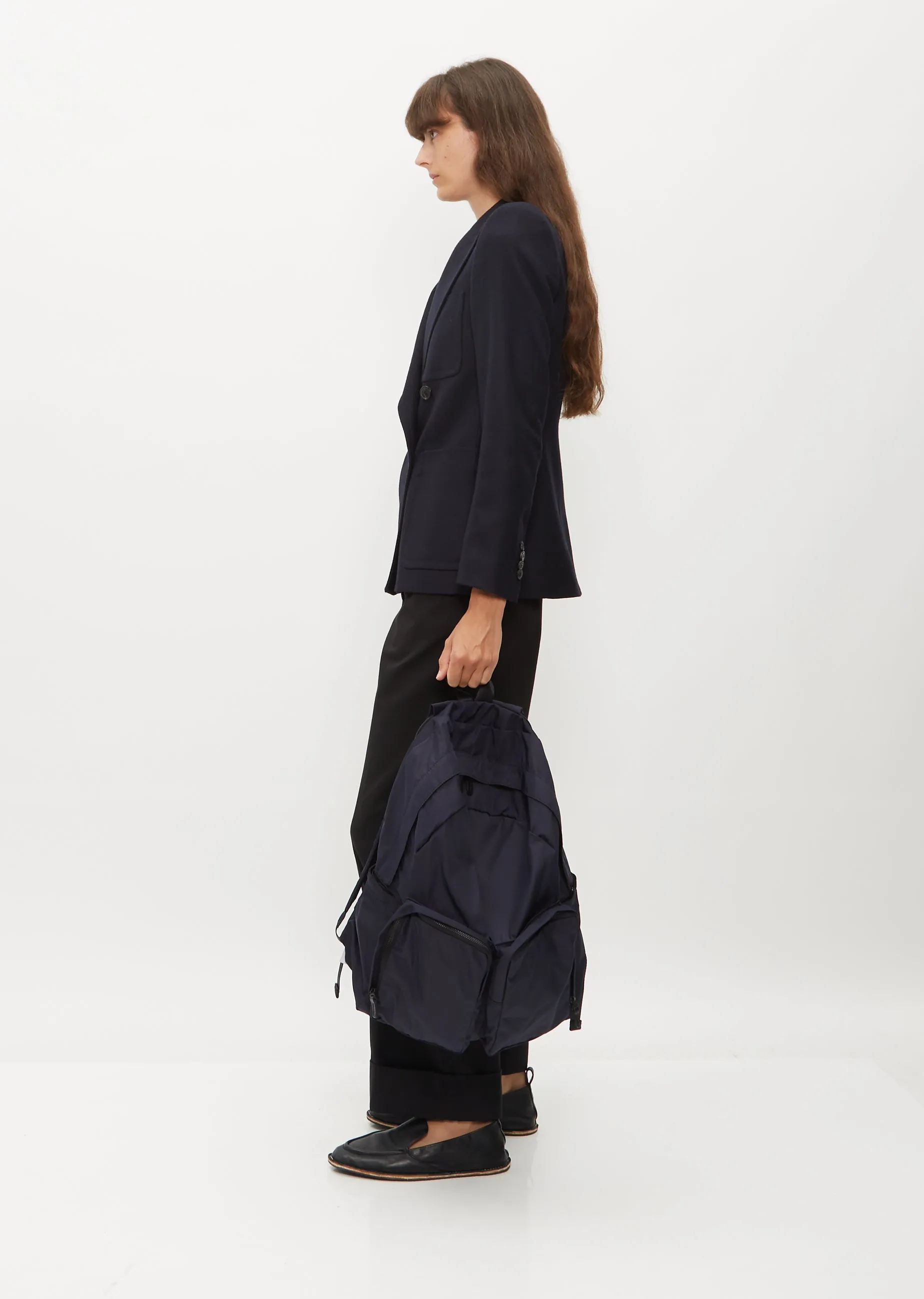 Exclusive Gabardine Backpack — Navy