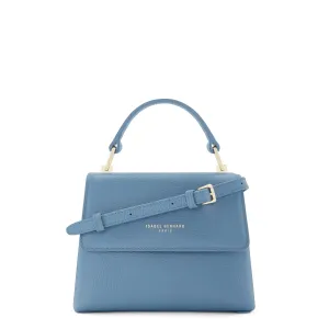 Femme Forte Heline blue calfskin leather handbag