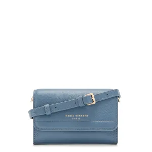 Femme Forte Kim blue calfskin leather crossbody bag