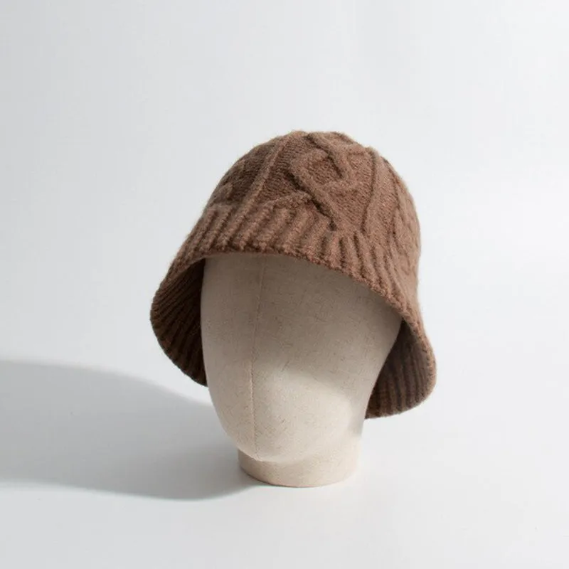 Fun Knitted Style Winter Bucket Hats