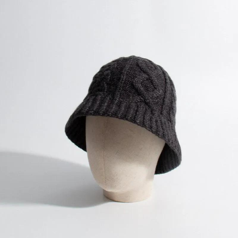 Fun Knitted Style Winter Bucket Hats