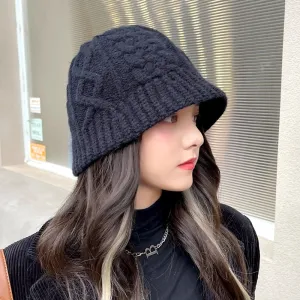 Fun Knitted Style Winter Bucket Hats