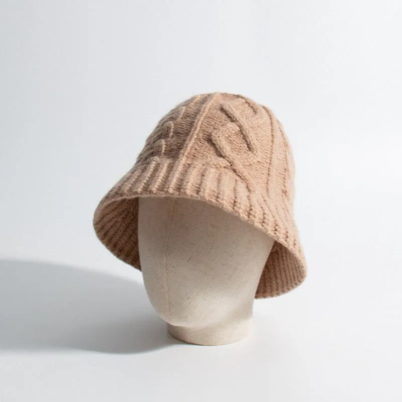 Fun Knitted Style Winter Bucket Hats