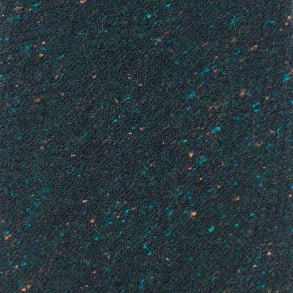 Green Donegal Cotton Silk Wool Tie