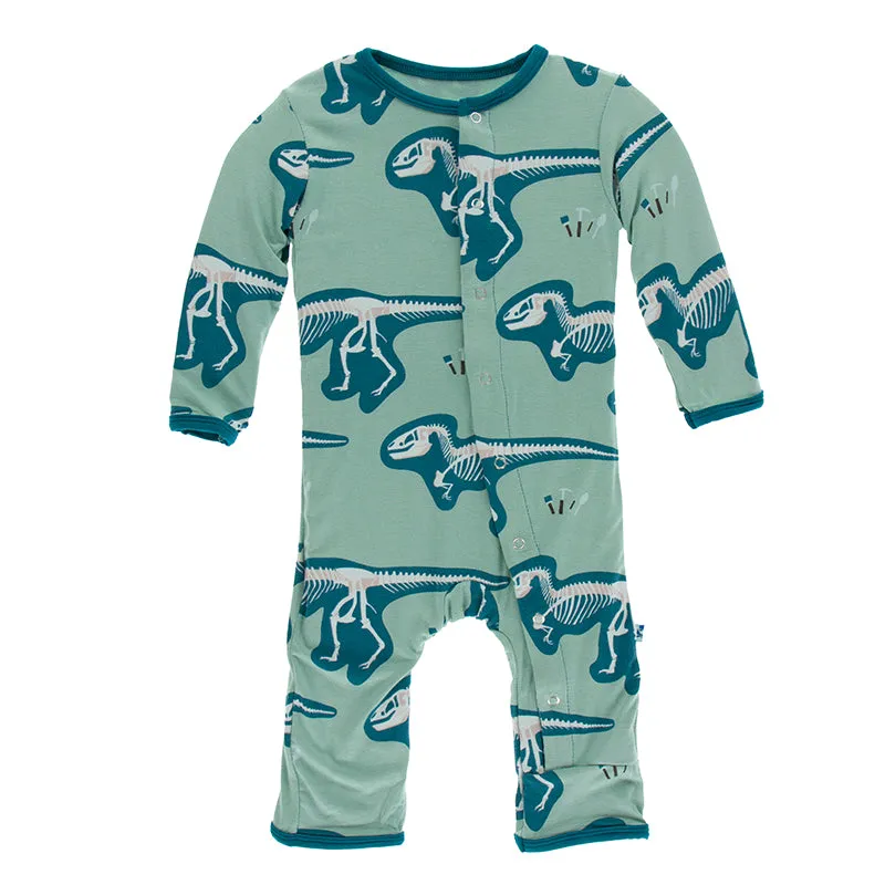 Kickee Pants Print Coverall with Snaps