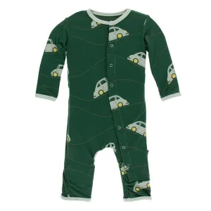 Kickee Pants Print Coverall with Snaps