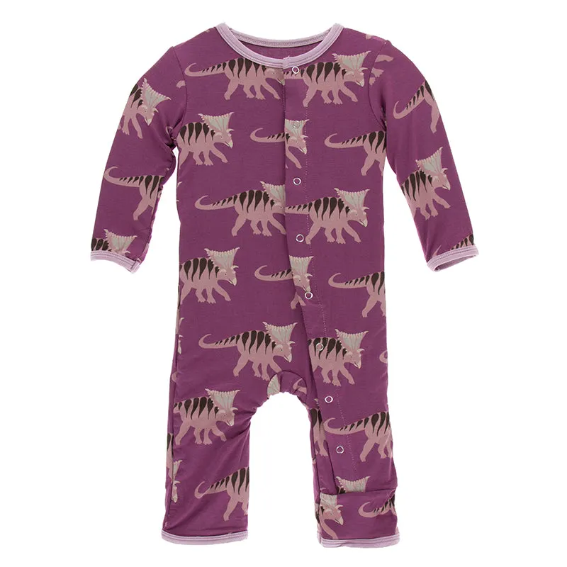 Kickee Pants Print Coverall with Snaps
