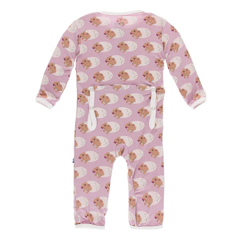 Kickee Pants Print Coverall with Snaps