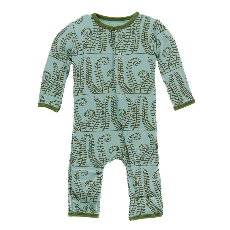 Kickee Pants Print Coverall with Snaps