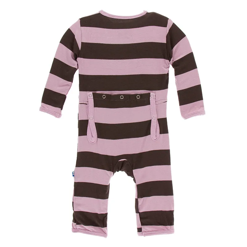 Kickee Pants Print Coverall with Snaps