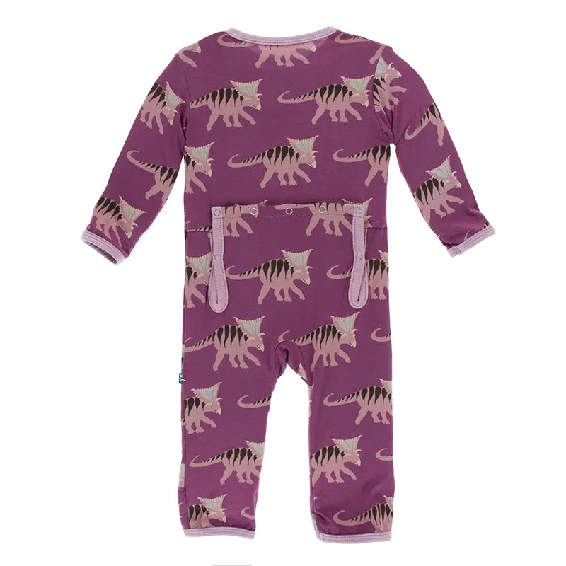 Kickee Pants Print Coverall with Snaps