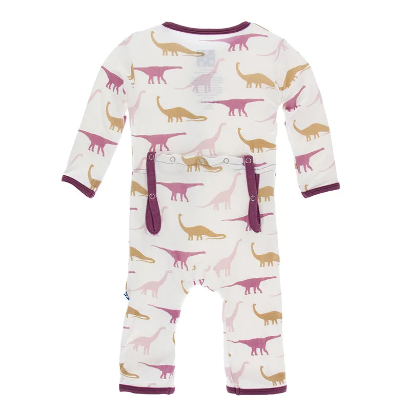 Kickee Pants Print Coverall with Snaps