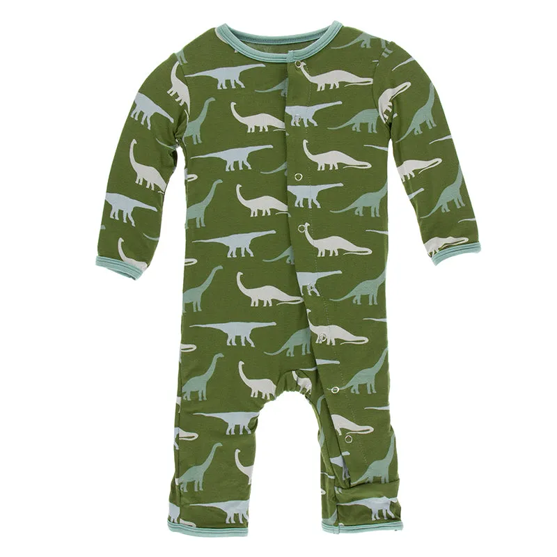Kickee Pants Print Coverall with Snaps