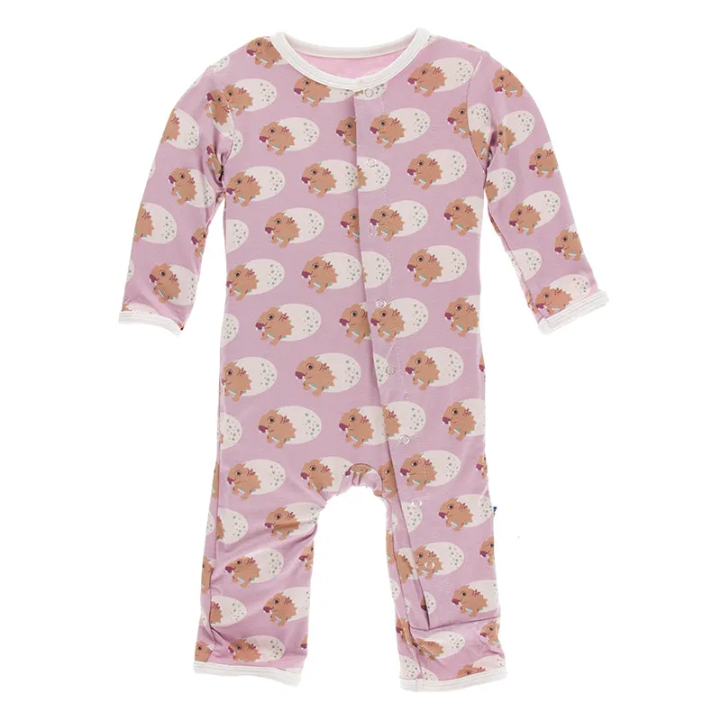 Kickee Pants Print Coverall with Snaps
