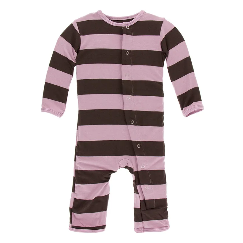 Kickee Pants Print Coverall with Snaps
