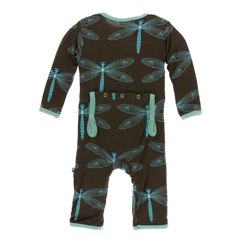 Kickee Pants Print Coverall with Snaps