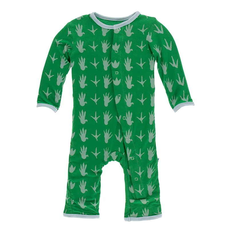 Kickee Pants Print Coverall with Snaps