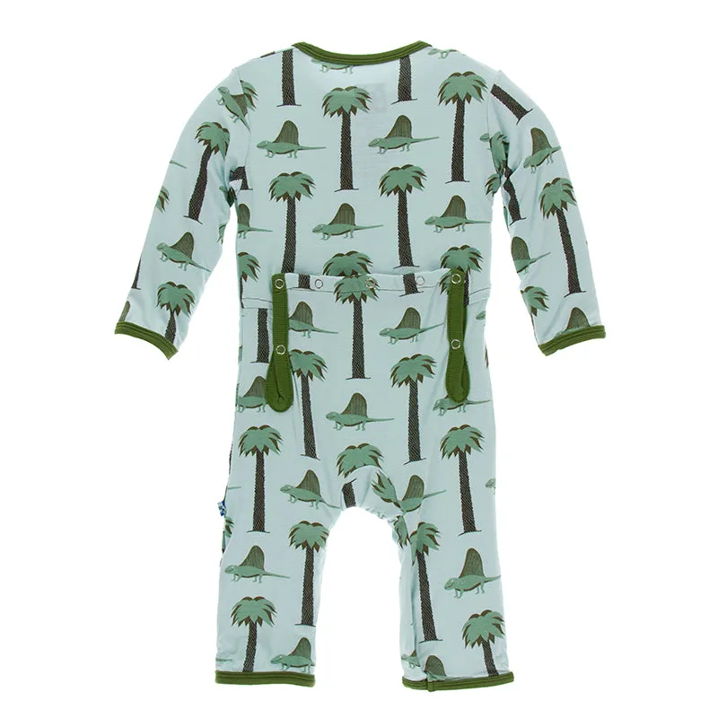 Kickee Pants Print Coverall with Snaps