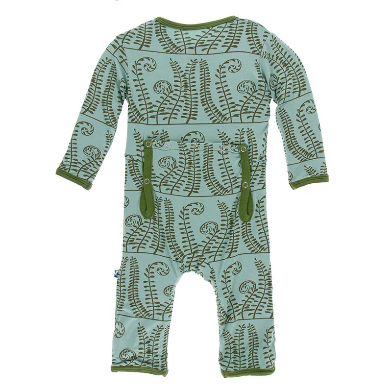 Kickee Pants Print Coverall with Snaps