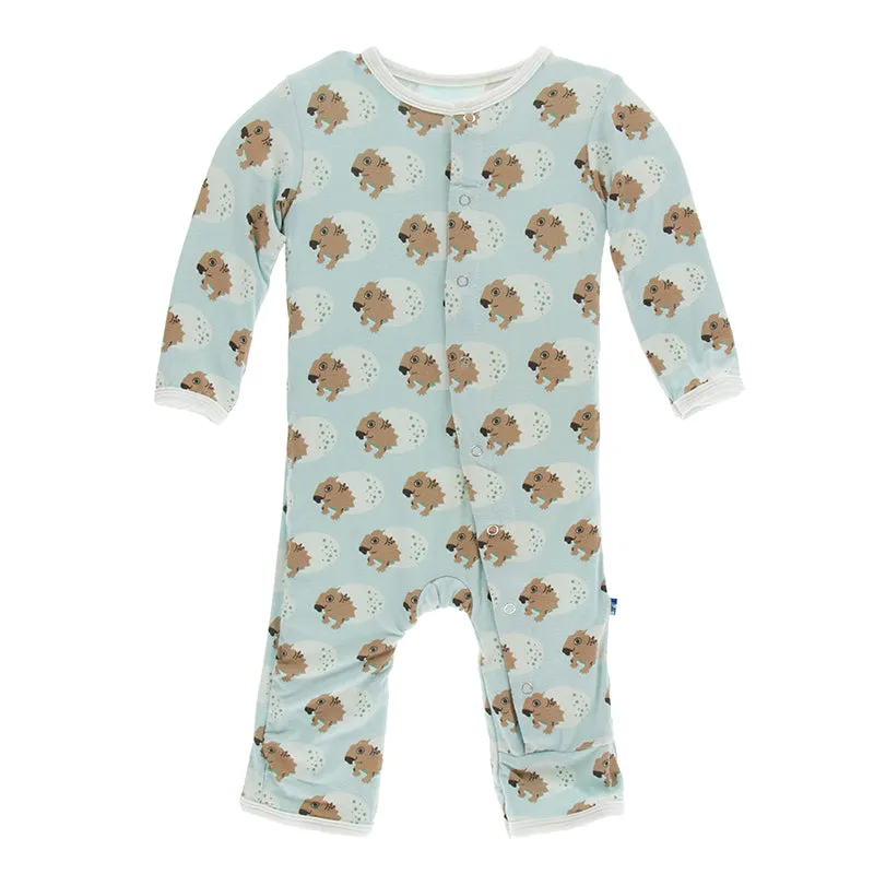 Kickee Pants Print Coverall with Snaps