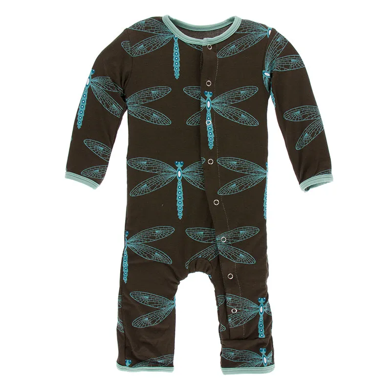Kickee Pants Print Coverall with Snaps