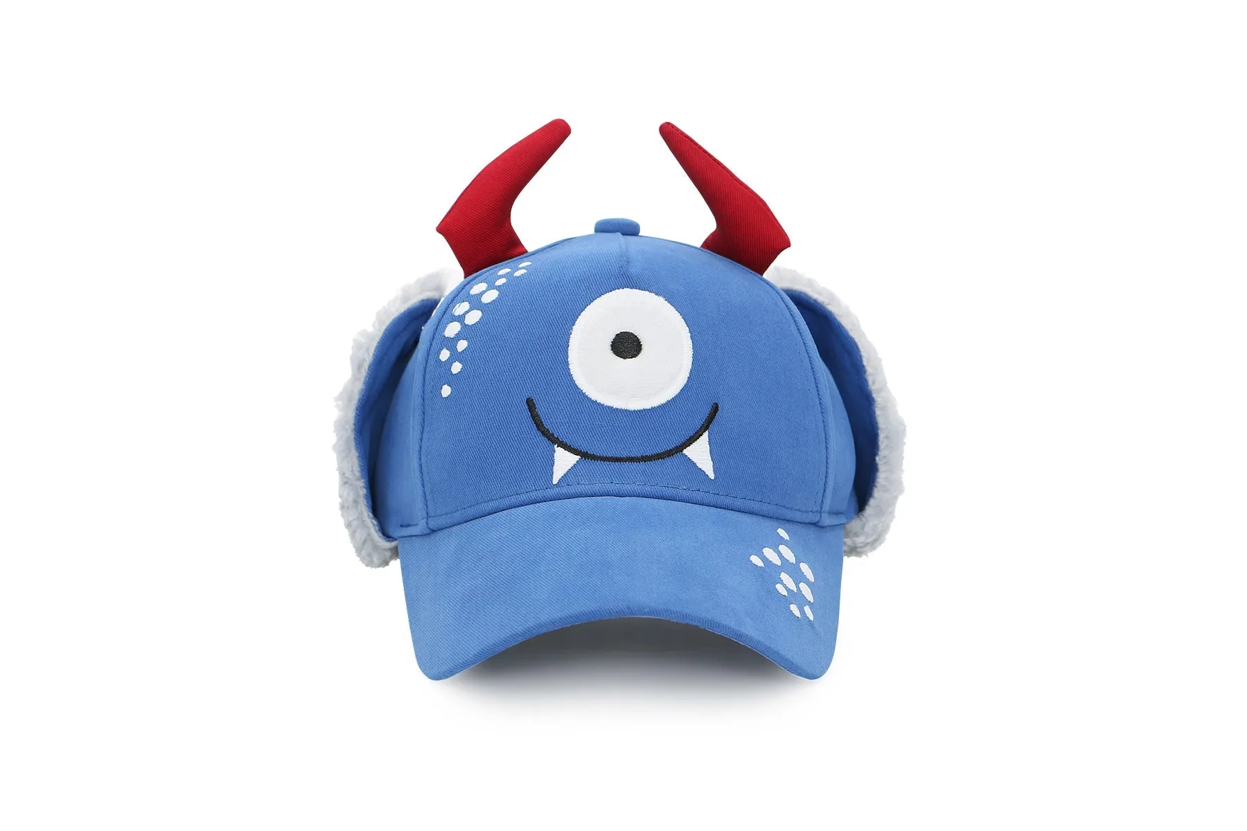 Kids 3D Winter Cap with Ear Flaps - Monster