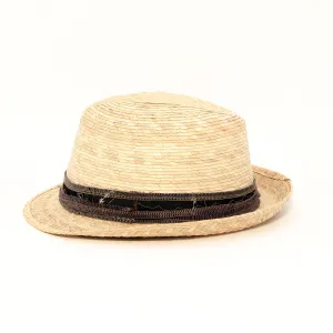 Light Palm Fedora  - Palm Straw Hat