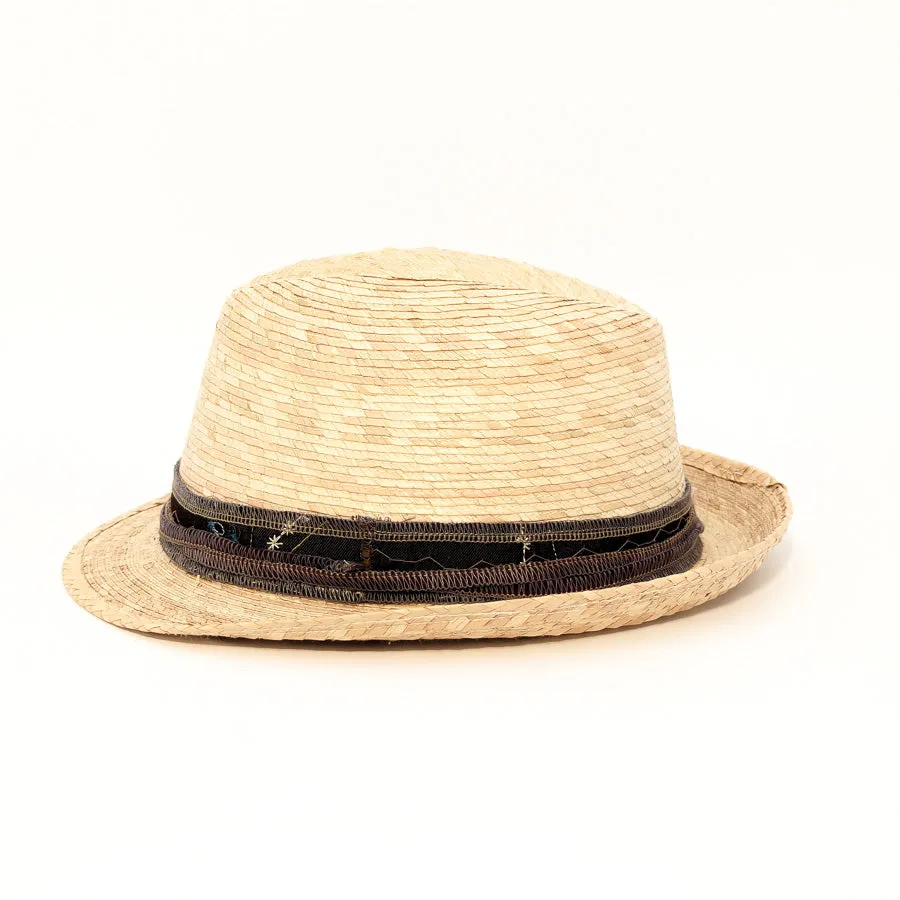 Light Palm Fedora  - Palm Straw Hat