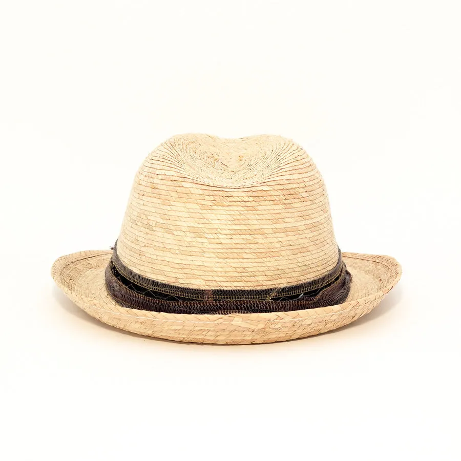 Light Palm Fedora  - Palm Straw Hat