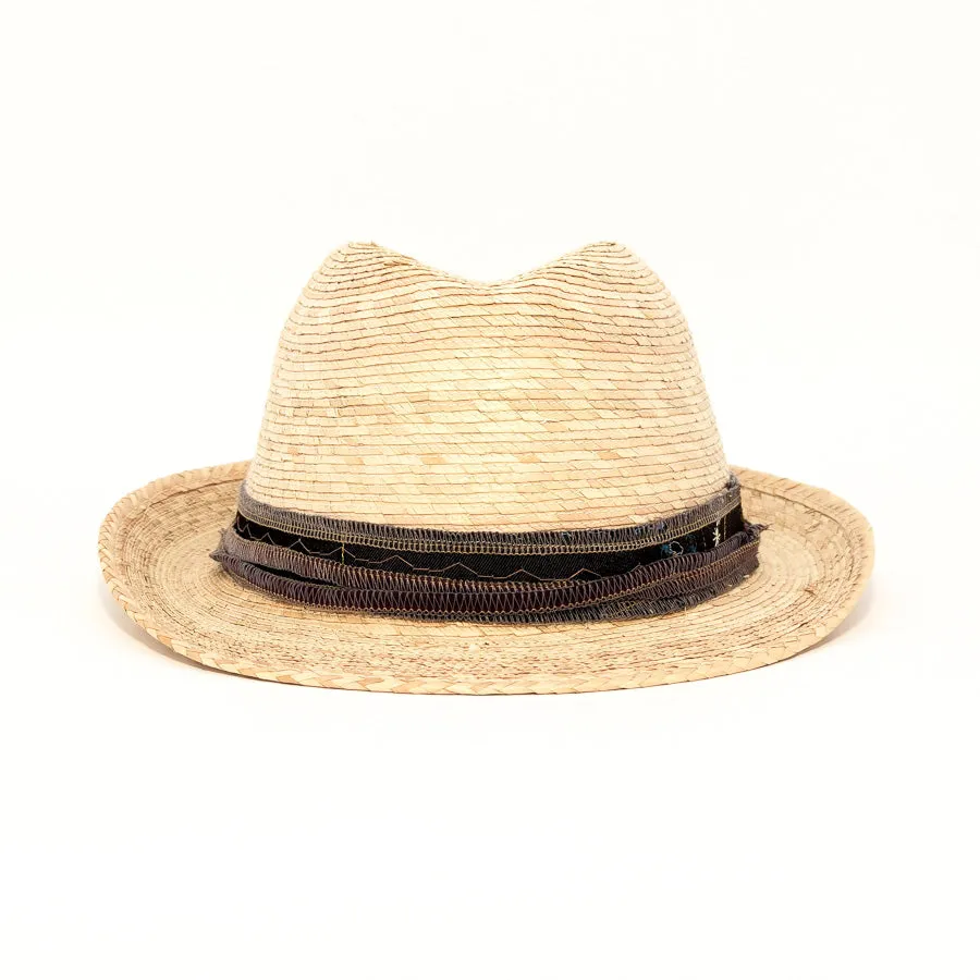 Light Palm Fedora  - Palm Straw Hat