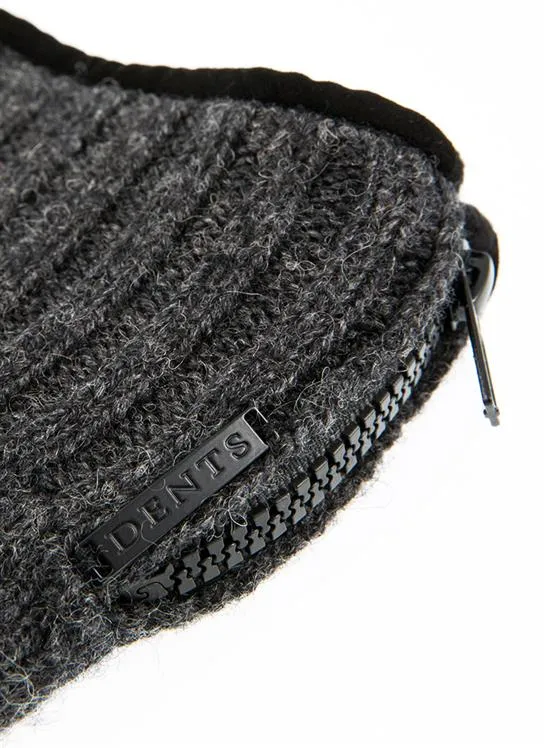 Men's Thinsulate-Lined Knitted Gloves with Zip