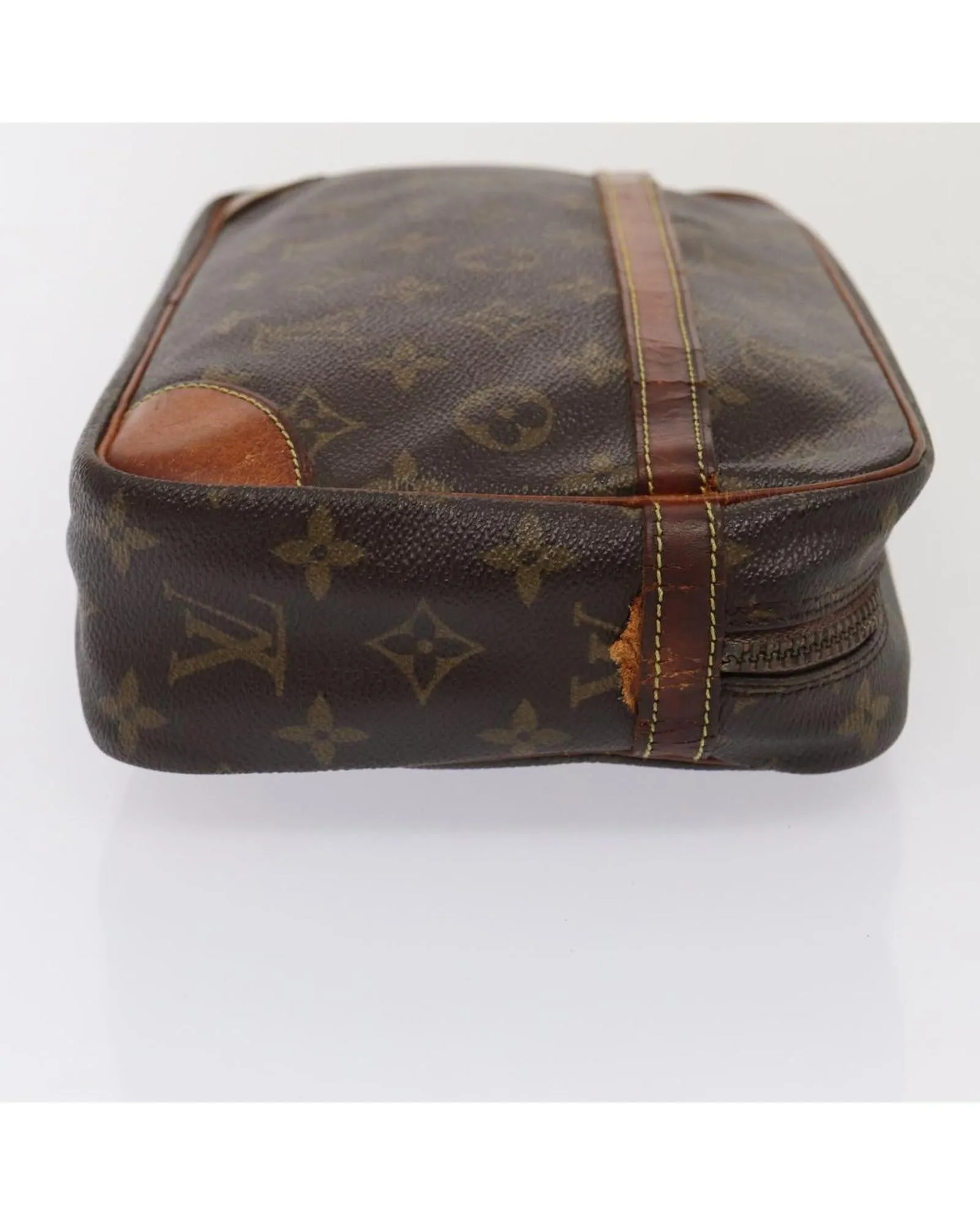 Monogram Canvas Clutch Bag with French Craftsmanship