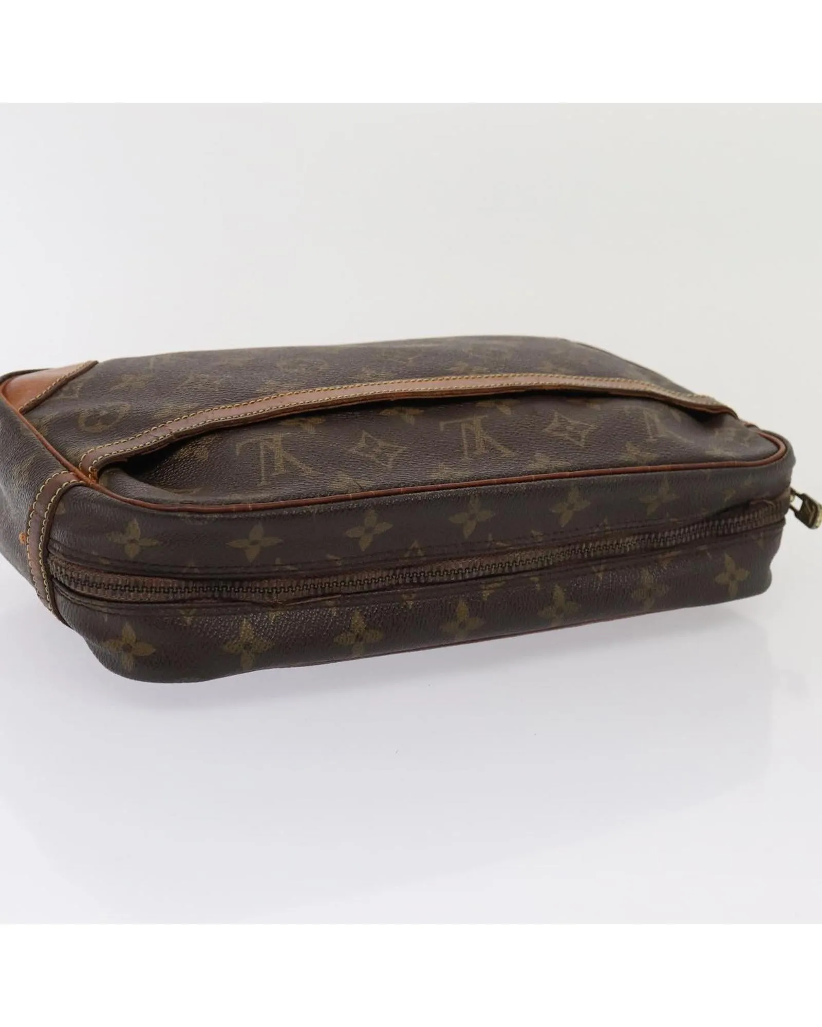 Monogram Canvas Clutch Bag with French Craftsmanship