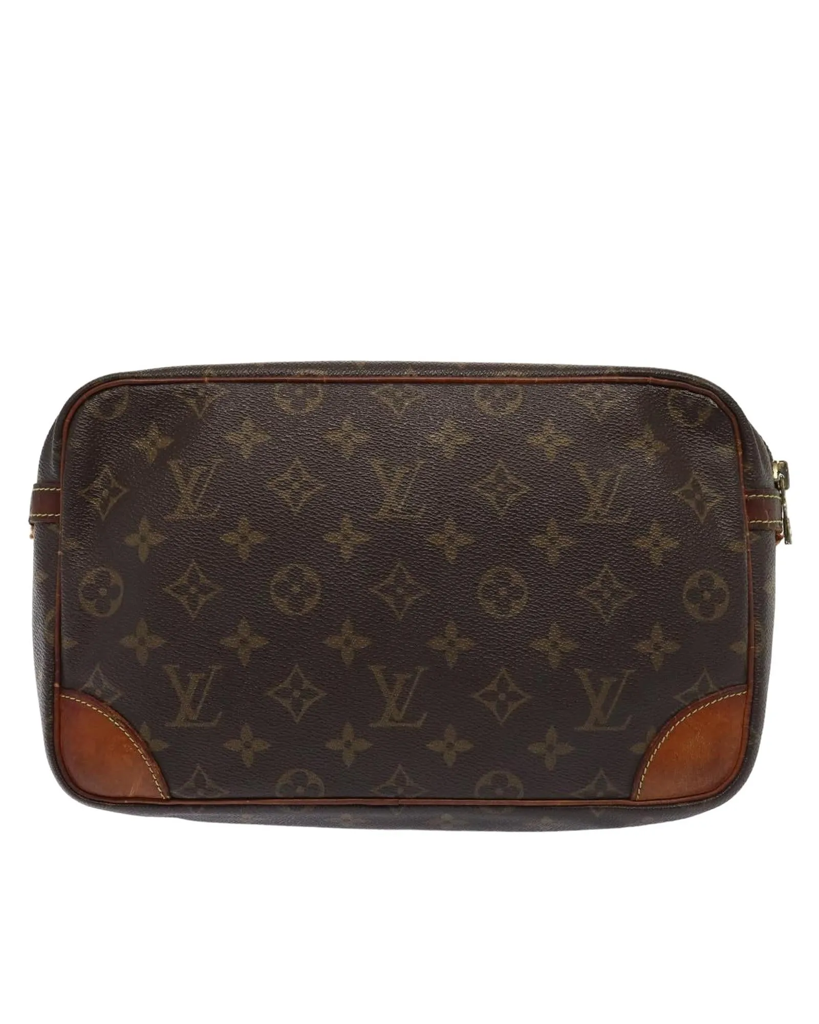 Monogram Canvas Clutch Bag with French Craftsmanship