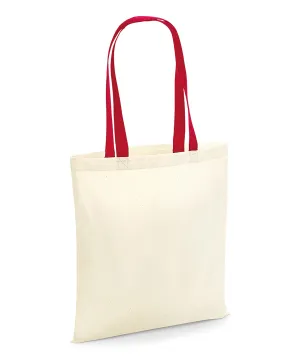 Natural/Classic Red - Bag for life - contrast handles