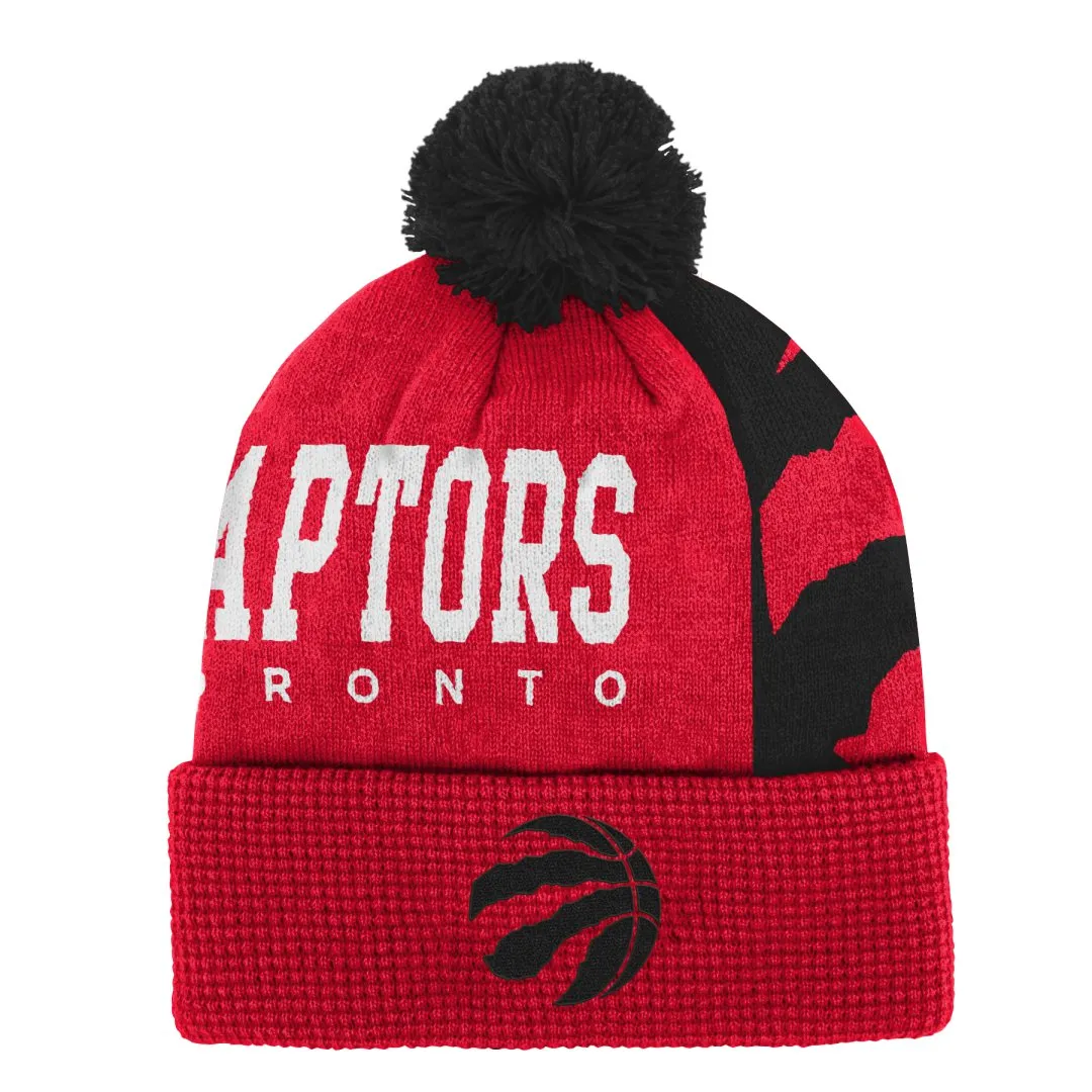NBA Branded Youth Toronto Raptors Street Cuffed Pom Knit