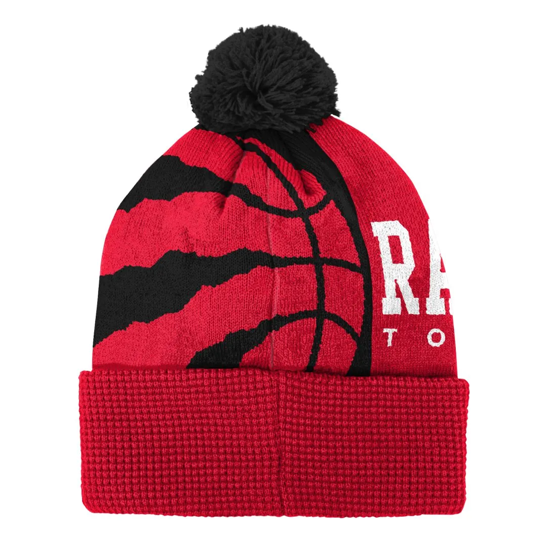 NBA Branded Youth Toronto Raptors Street Cuffed Pom Knit