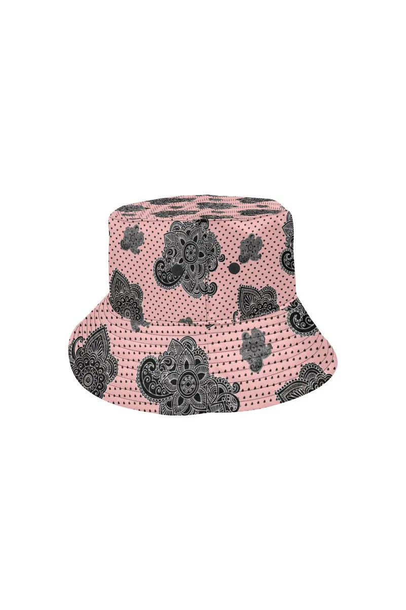Paisley Hearts All Over Print Bucket Hat
