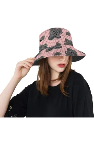 Paisley Hearts All Over Print Bucket Hat