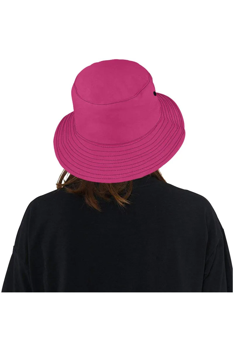 Peacock Pink All Over Print Bucket Hat