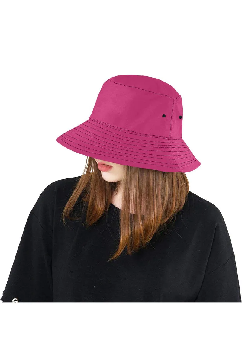 Peacock Pink All Over Print Bucket Hat