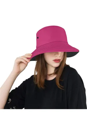 Peacock Pink All Over Print Bucket Hat