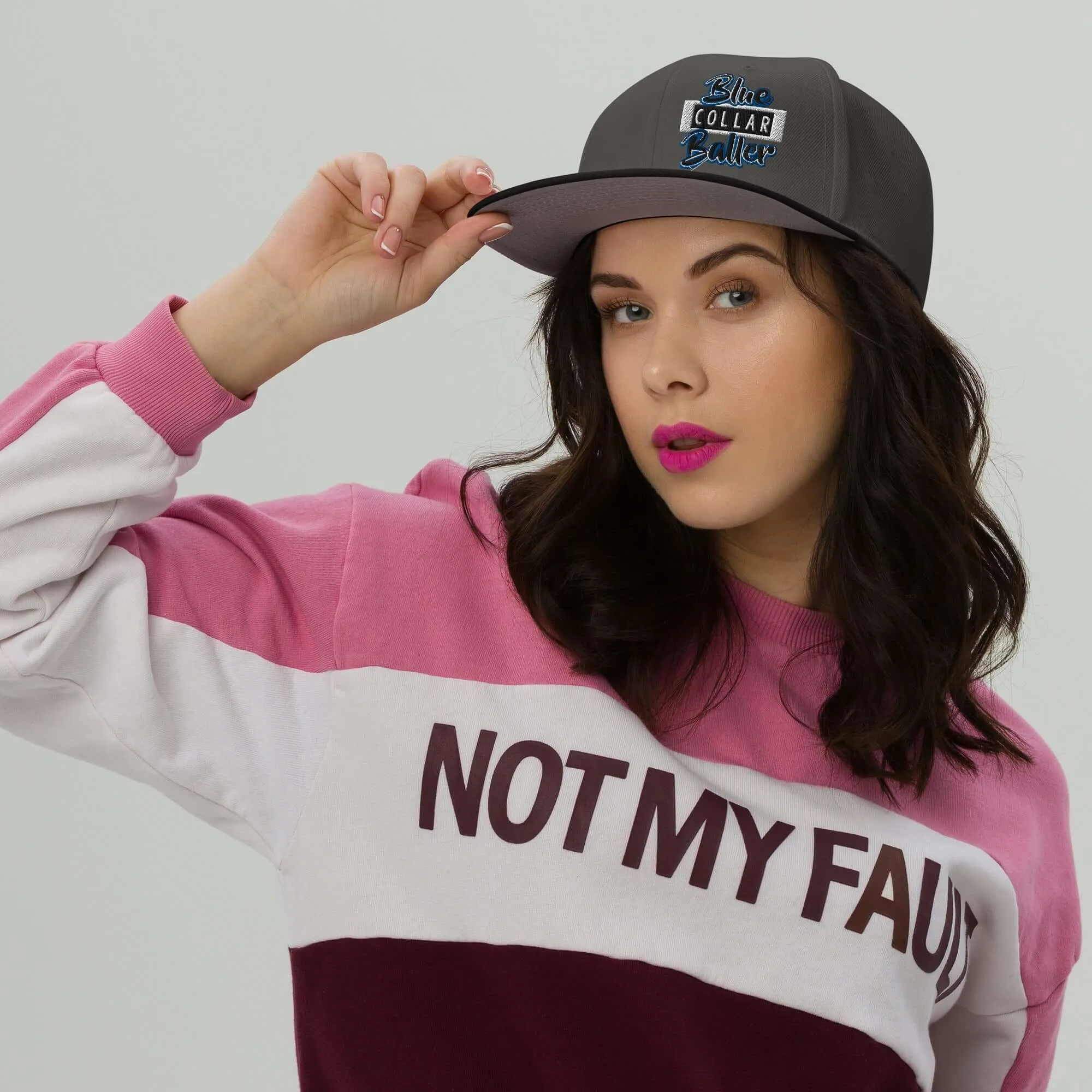 "Blue Collar Baller" Snapback Hat