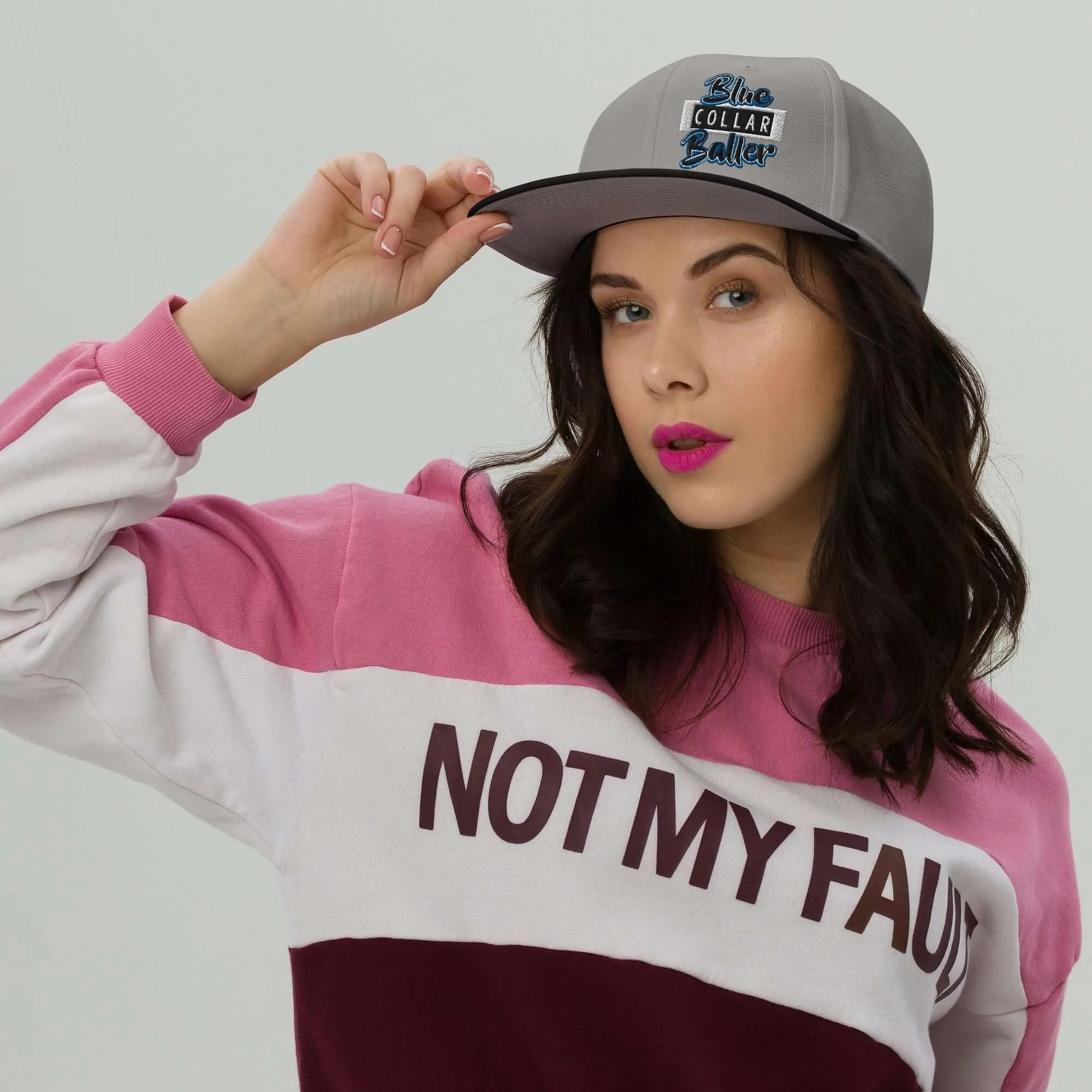 "Blue Collar Baller" Snapback Hat