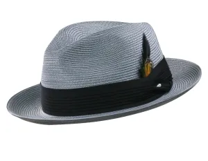 "The Mancino" Florentine Milan Straw Fedora by Levine Hats