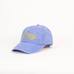 Roncy Chain Stitch Dad Hat (Periwinkle)