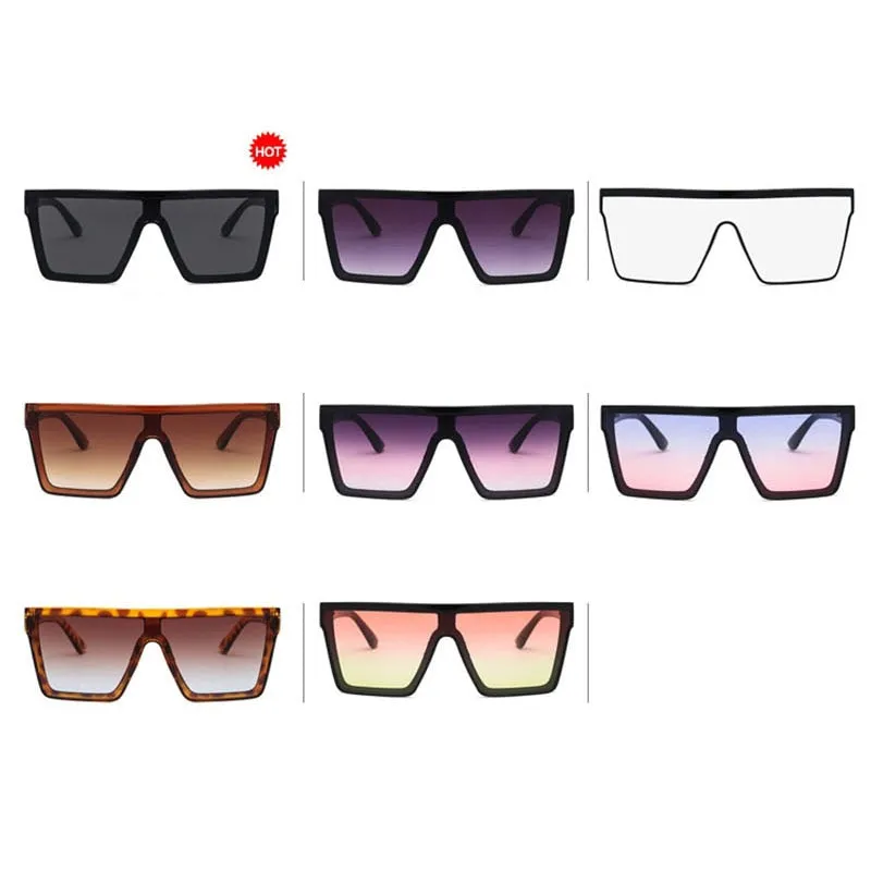 Siamese Oversized Square Sunglasses for Women